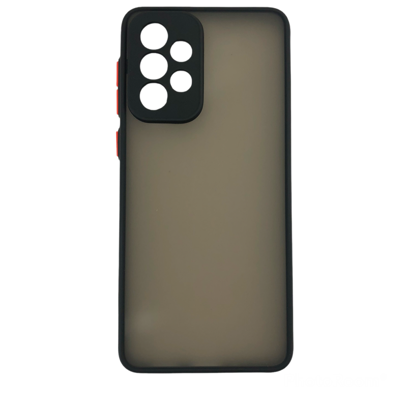 Накладка силиконовая матовая для Samsung Galaxy A33 цветные кнопки