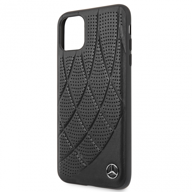 Накладка кожаная Mercedes Bow Quilted для IPhone 11Pro Max