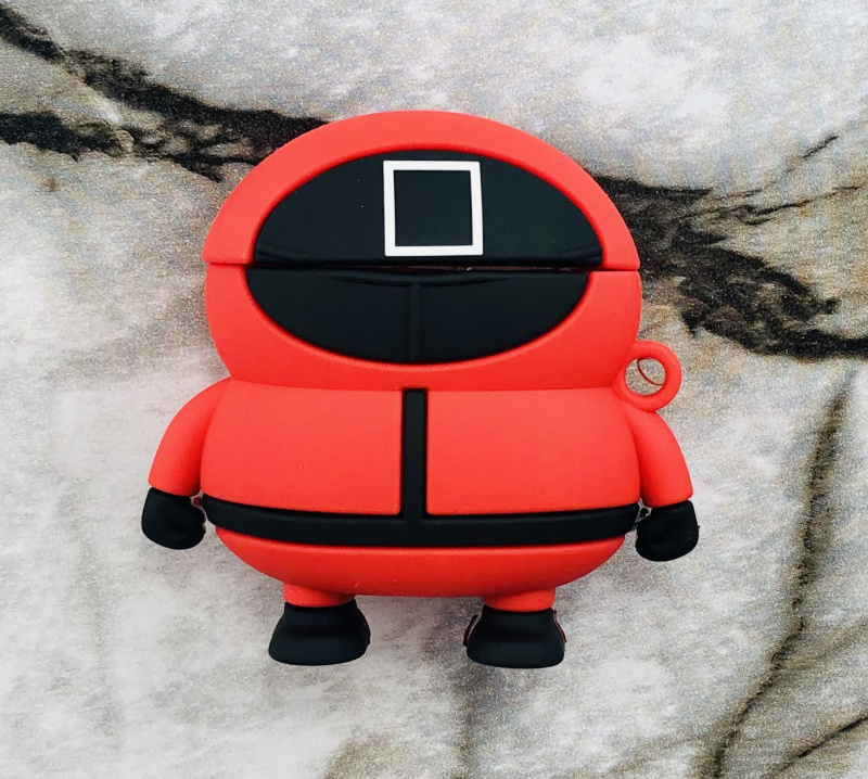 Чехол силиконовый Игра в кальмара для AirPods