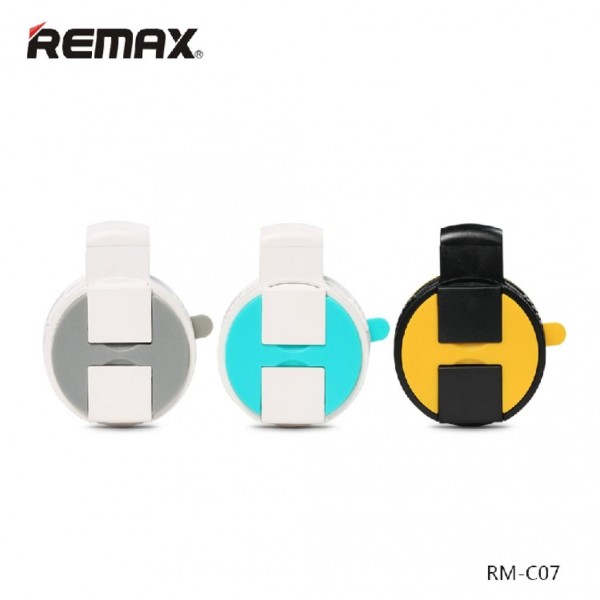 Автомобильный держатель на присоске для телефонов REMAX RM-C07 угол вращения 360* (Голубой)
