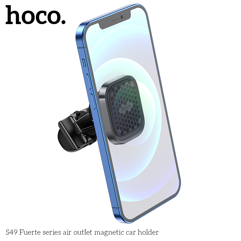 Магнитный автомобильный держатель Hoco S49 Fuerte series air outlet magnetic car holder на решетку