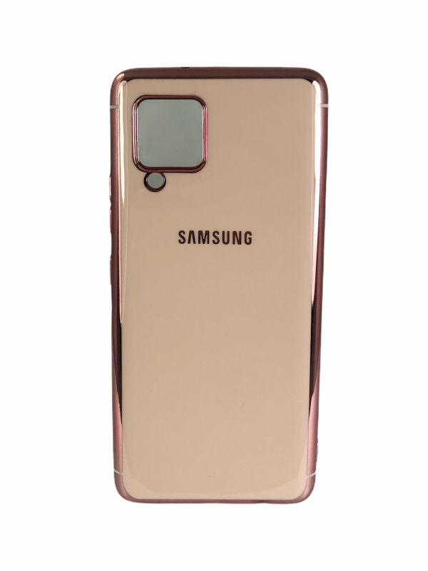 Накладка силиконовая с цветным ободком глянец для Samsung A42