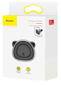Магнитный автомобильный держатель BASEUS Bear серый