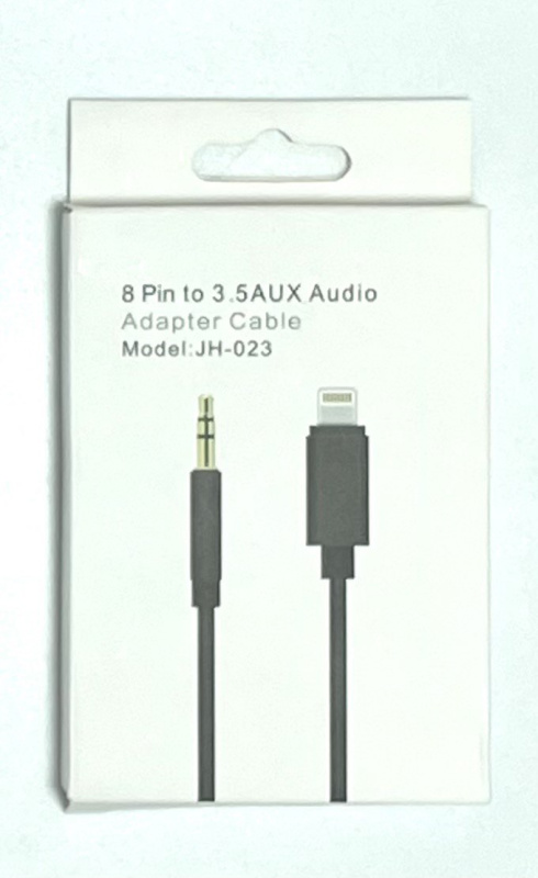 Переходник Lightning to 3.5 AUX Audio Adapter JH-023 PE (Черный)