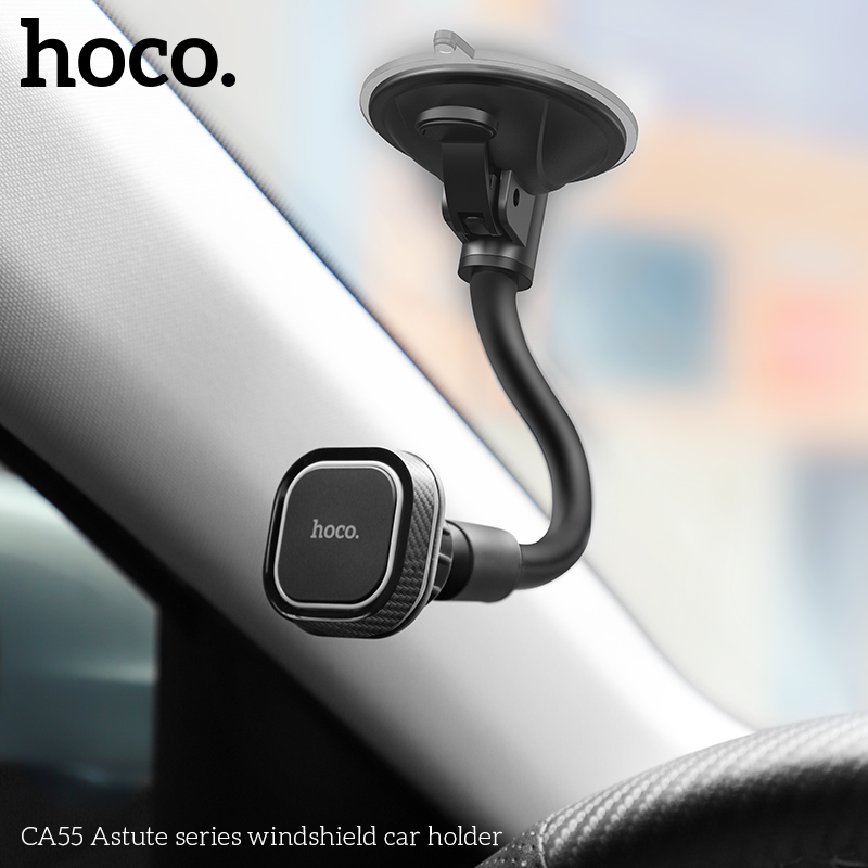 Магнитный автомобильный держатель на присоске Hoco CA55 Astute series windshield