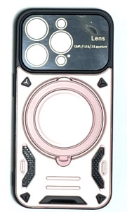 Силиконовая накладка MagSafe для iPhone 15 Pro (Розовый)