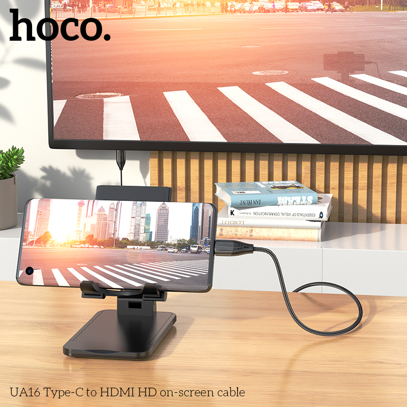 Кабель Hoco UA16 Type-C to HDMI HD on-screen cable