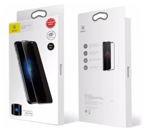 Полноэкранное защитное стекло BASEUS ANTI-PEEPING TG02 0.3mm для iPhone X белый