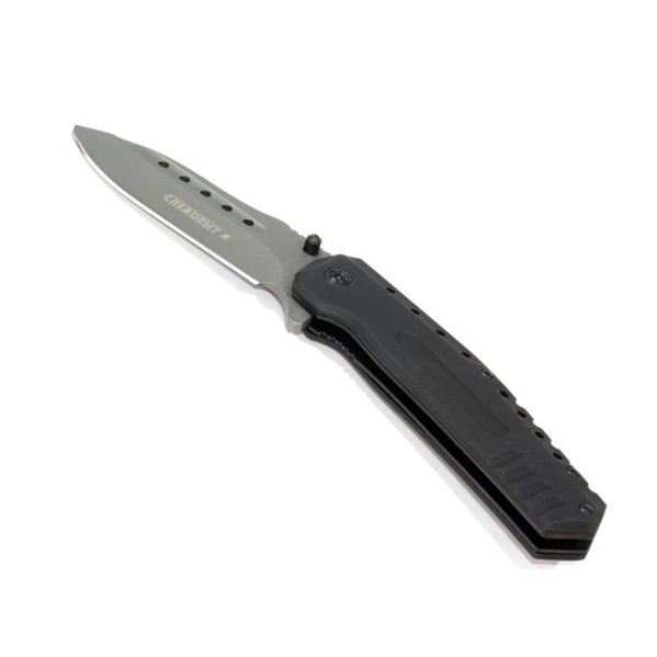 Нож туристический Следопыт прорезиненная ручка клинок 100 мм в чехле PF-PK-11	