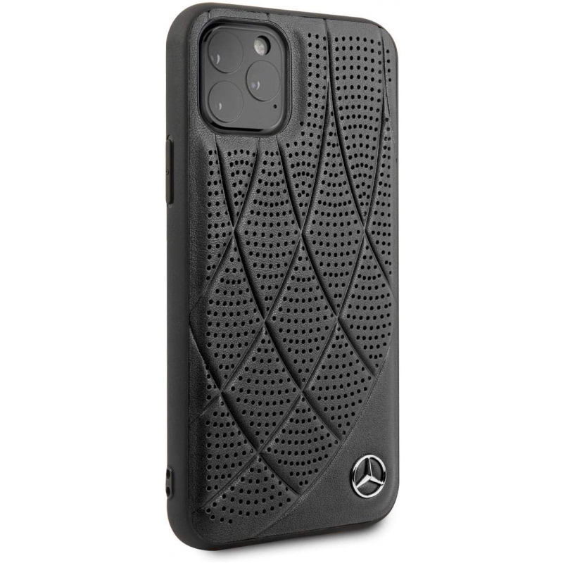 Накладка кожаная Mercedes Bow Quilted для IPhone 11Pro Max