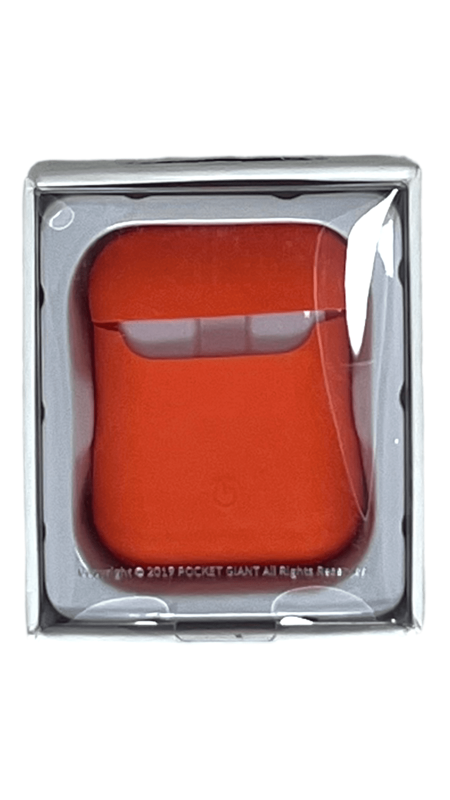 Чехол Silicon case AirPods 1/2 №03 (Оранжевый)