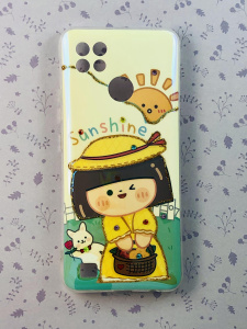 Накладка силиконовая перламутровая Sunshine для Realme C21 