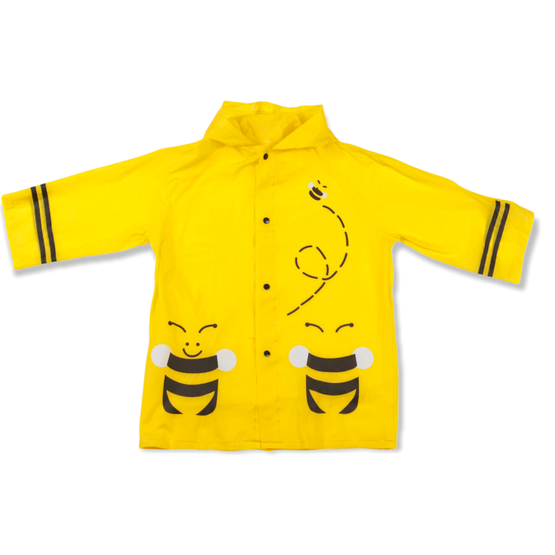 Дождевик детский "Пчёлки", размер М, рост 100-110