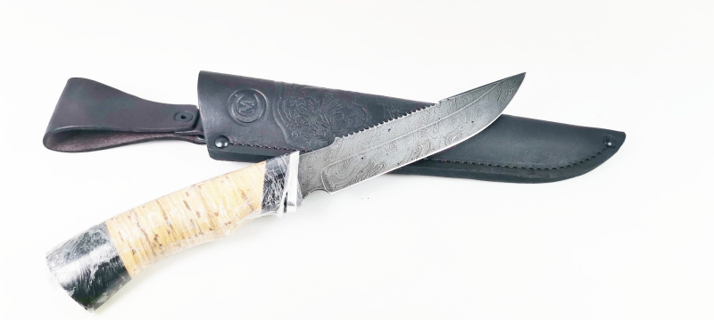 Нож Ворсма туристический Осетра сталь 150мм х 27,7мм кузнеца Семина 