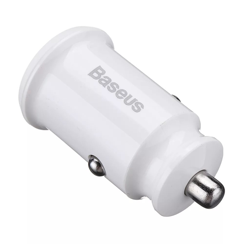 Автомобильное зарядное устройство BASEUS Grain Dual USB 3.1A белый