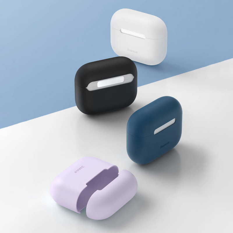 Кейс Baseus Super Thin Silica Gel Case для Apple Air Pods 3 (2021) Кейс Baseus Super Thin Silica Gel Case для Apple Air Pods 3 (2021)
