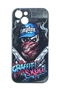 Накладка силиконовая для iPhone 13 Граффити