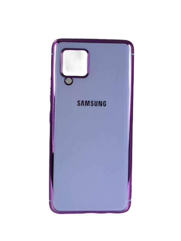 Накладка силиконовая с цветным ободком глянец для Samsung A42