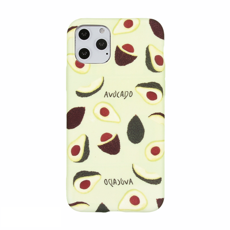 Накладка силиконовая ТПУ Фрукты Авокадо для IPhone 11 pro