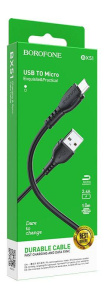 Кабель Borofone BX51 2.4A Micro USB 1м (Черный)