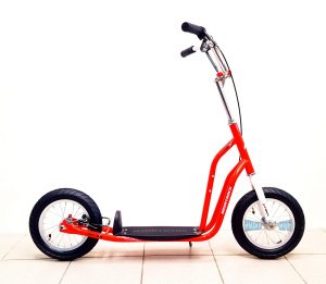 Самокат Novatrack внедорожный Stamp №1, max 100кг, красный