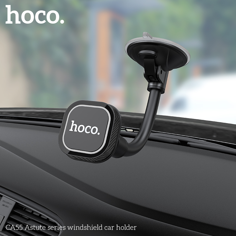 Магнитный автомобильный держатель на присоске Hoco CA55 Astute series windshield