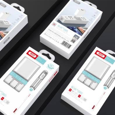 Зарядное устройство 2 в 1  XO L64 18W FAST EU QC3.0+PD FAST  и кабель Type-C PD