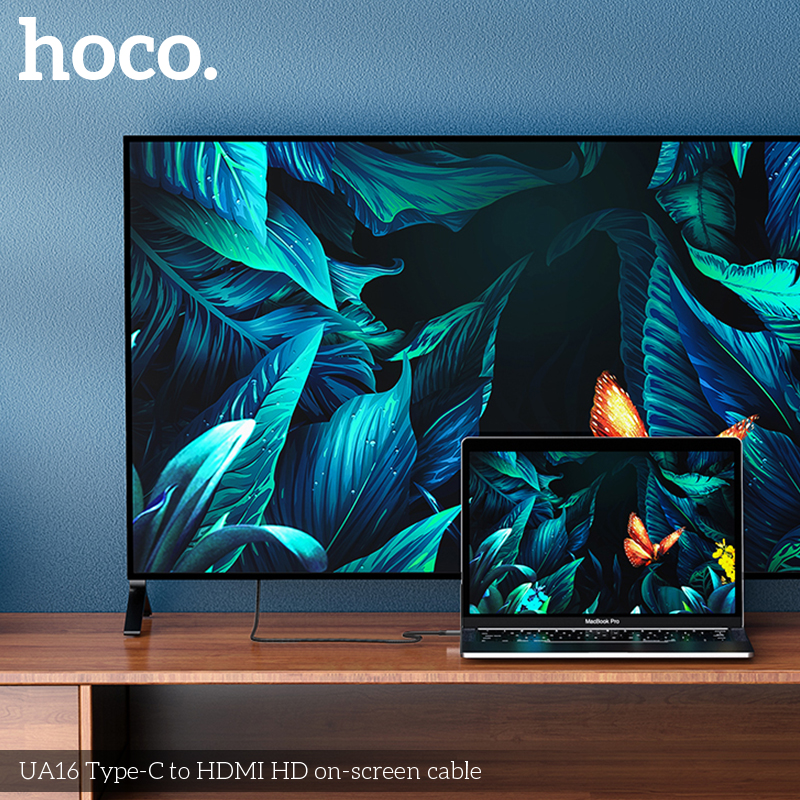 Кабель Hoco UA16 Type-C to HDMI HD on-screen cable