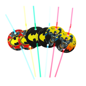 Набор трубочек для коктейла Batman 6 шт