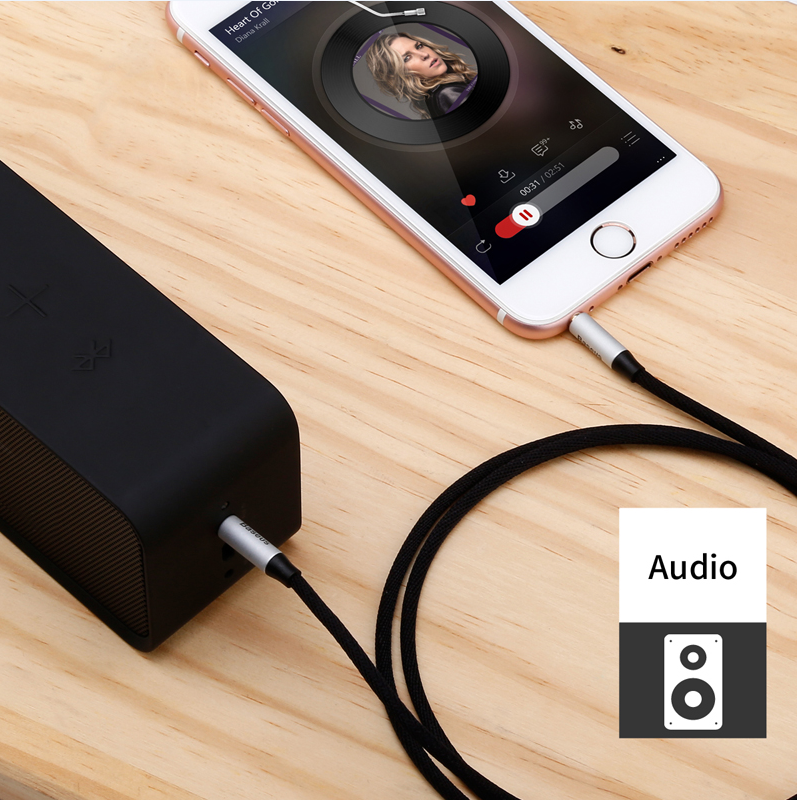 Кабель Aux 3.5mm Baseus Yiven M30 1m