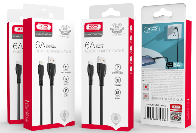 Кабель XO NB185 6A PD Fast charger Micro  1M