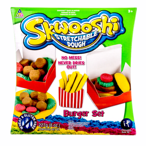 Набор для творчества Skwooshi Бургер масса для лепки + аксы 3+