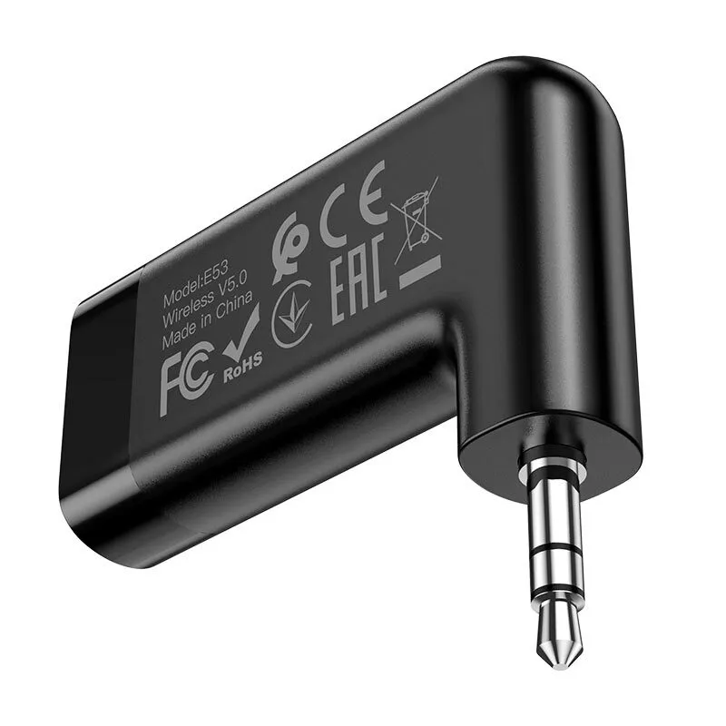 Ресивер Hoco E53 Bluetooth 5.0 145 мАч (Черный)