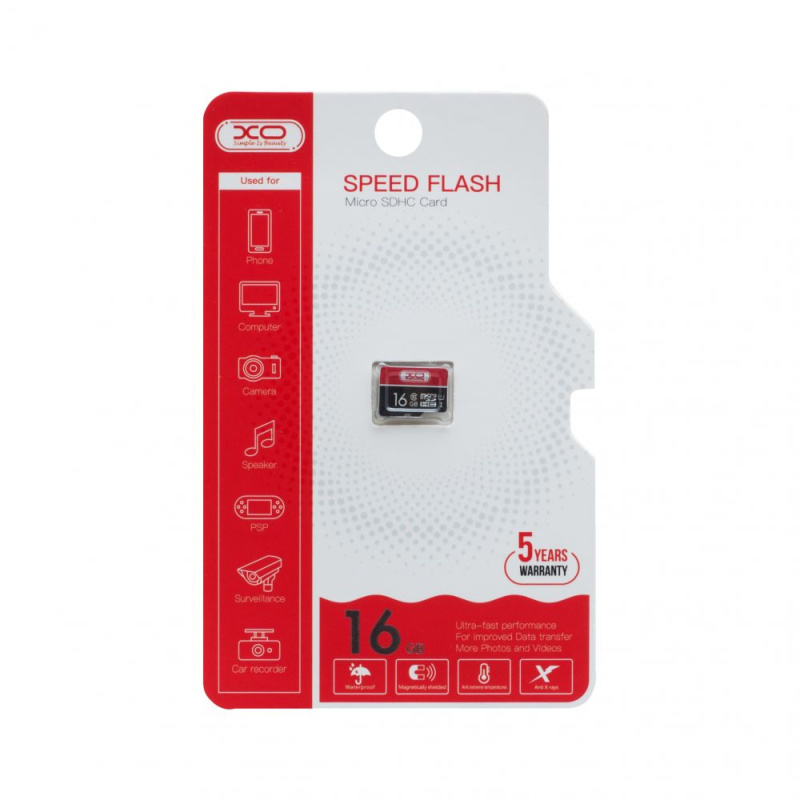 Карта памяти XO Speed Flash MicroSD Class10 16GB