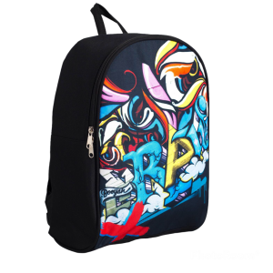 Рюкзак молодёжный Граффити (Черный)
