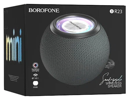 Колонка Borofone BR23 Bluetooth 5.1 5W 1200mAh (Черный)