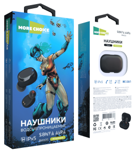 Беспроводные внутриканальные наушники More choice BW10S TWS (Белый)