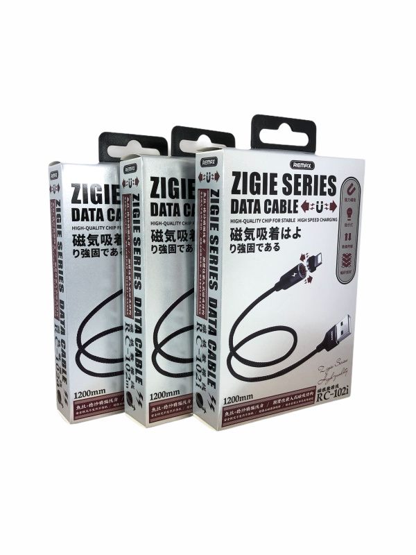 Кабель REMAX Zigie Series MicroUSB RC-102m 3.0A Powerful Magnet Connection Data Cable 