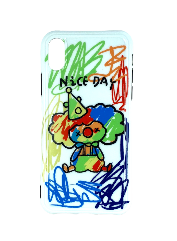 Накладка силиконовая для iPhone X/XS Клоун