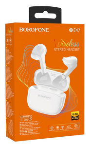 Беспроводные внутриканальные наушники Borofone BE47 Perfecto TWS (Белый)