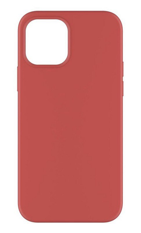 Силиконовый чехол с закрытым низом для iPhone 15 Pro (Красный)