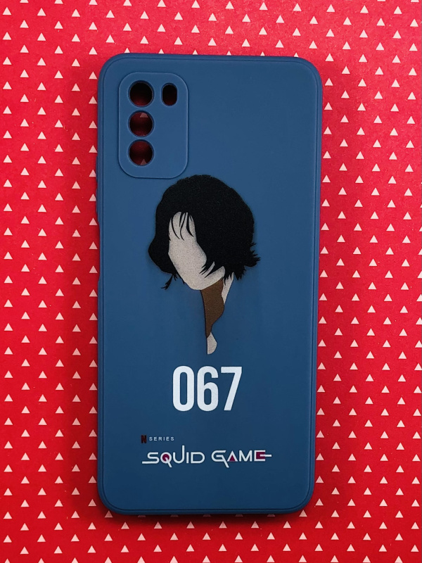 Накладка cиликоновая Игра в кальмара для Xiaomi POCO M3