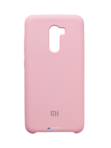 Накладка силиконовая MI Silicone Cover для Xiaomi PocofoneF1 розовый песок